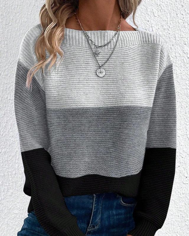 Amélie | Pull Décontracté en Tricot Colorblock pour Femmes Élégantes