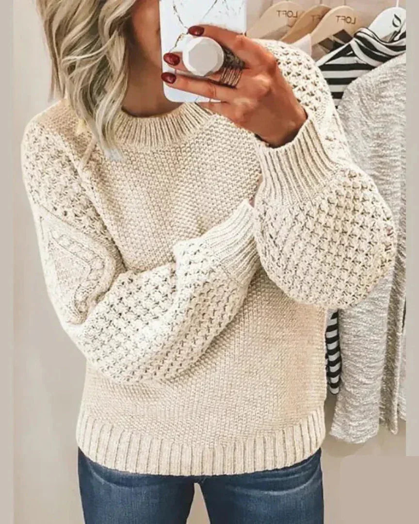 Inés | Pull en Laine Classique Élégant pour Femmes, Chaud et Confortable