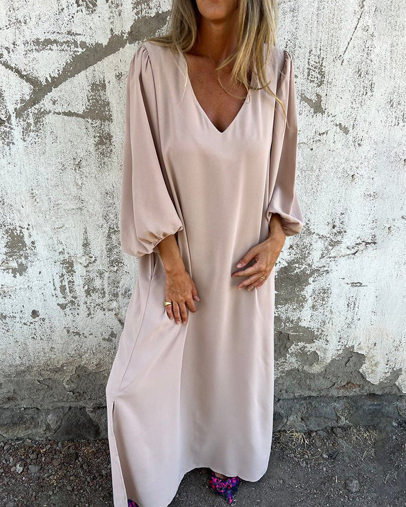 Clémence | Robe Boho Élégante avec Fente Latérale pour Femmes