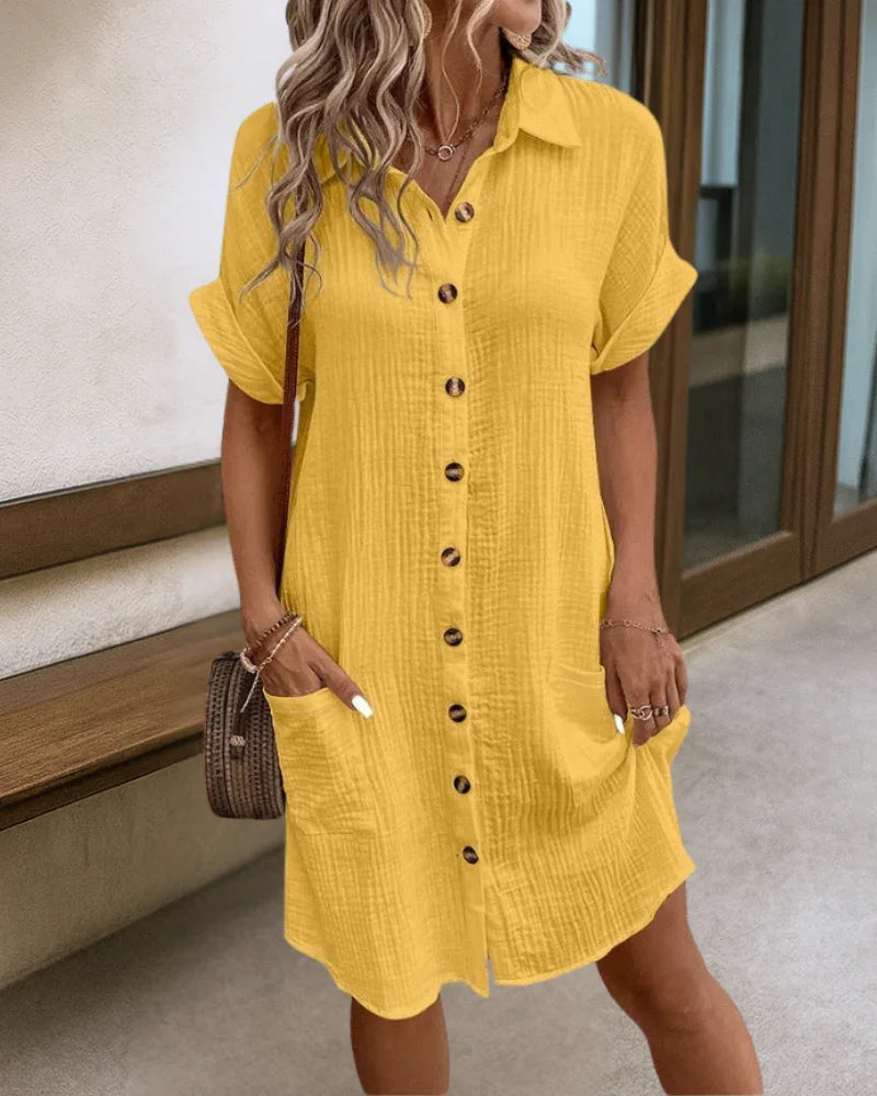 Isaline | Robe D'Été Décontractée en Coton pour Femmes
