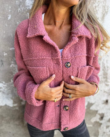 Romane | Veste Teddy Texturée Élégante et Confortable pour Femmes
