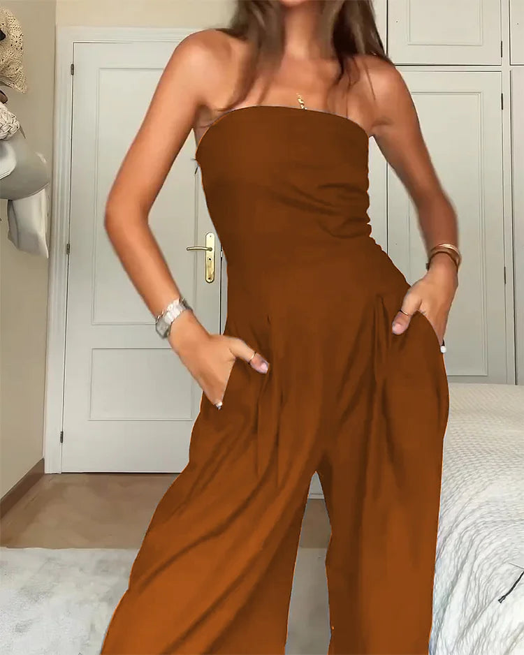 Clara | Élégante Combinaison Sans Bretelles Pour Femmes Chic et Sophistiquée