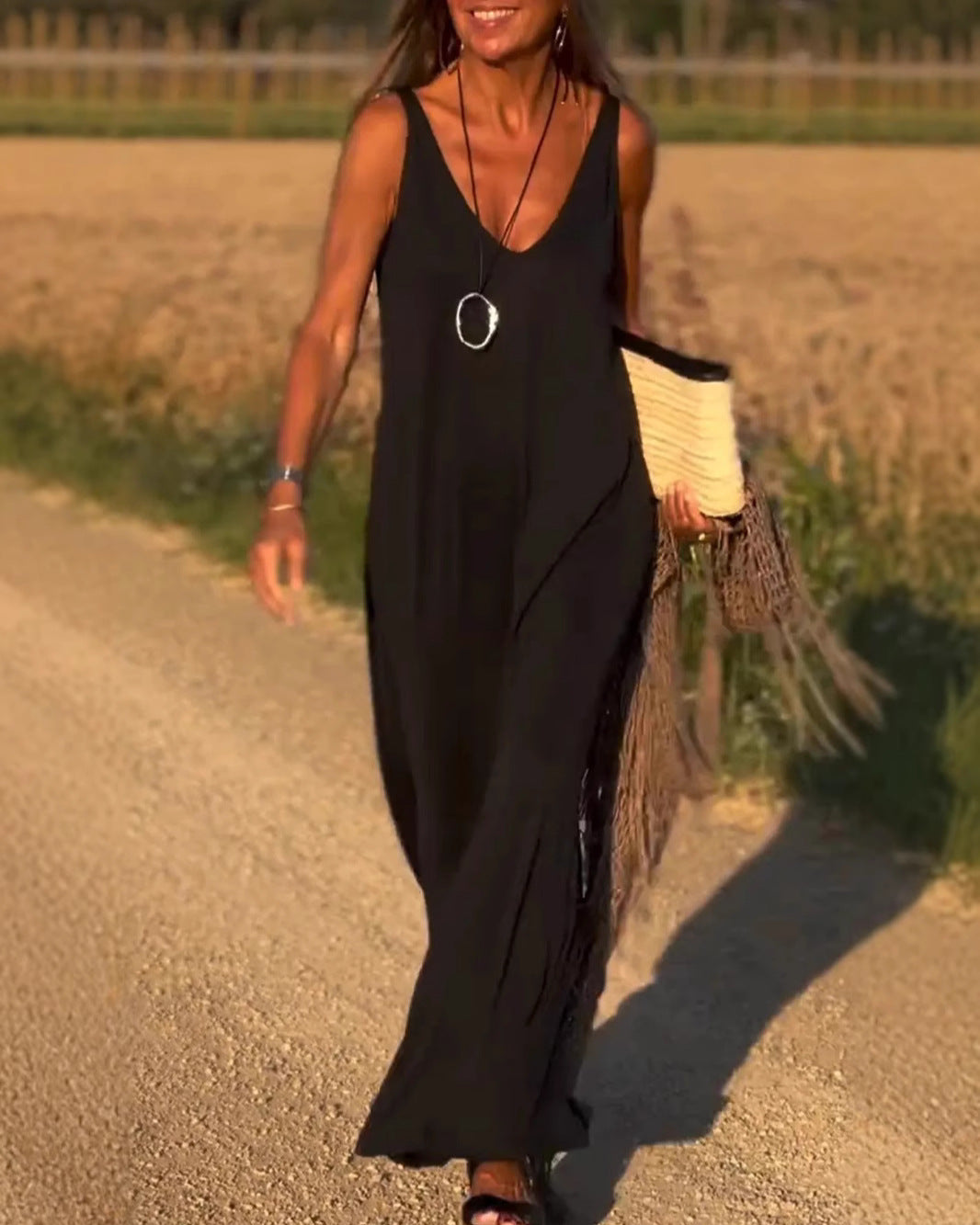 Mireille | Robe Maxi Élégante et Légère pour Femmes en Été