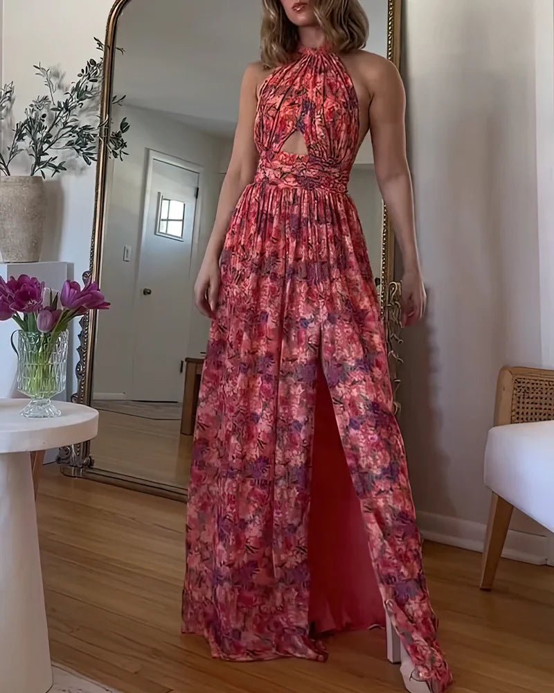 Alizée | Robe Maxi Fleurie Élégante pour Femmes, Parfaite pour l'Été et les Sorties.